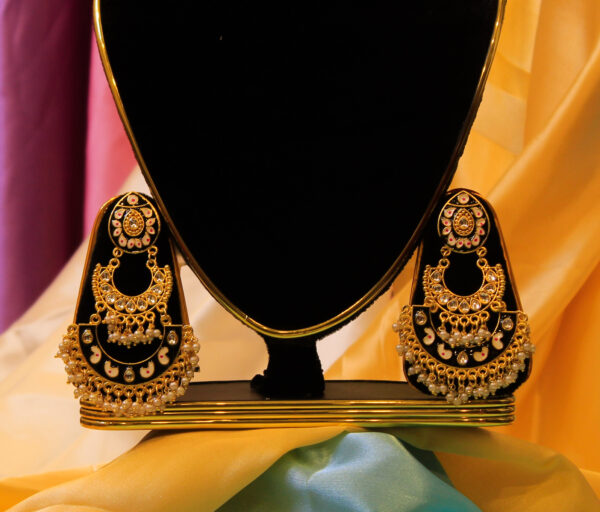 Meenakari Chandbali Earring - Image 4