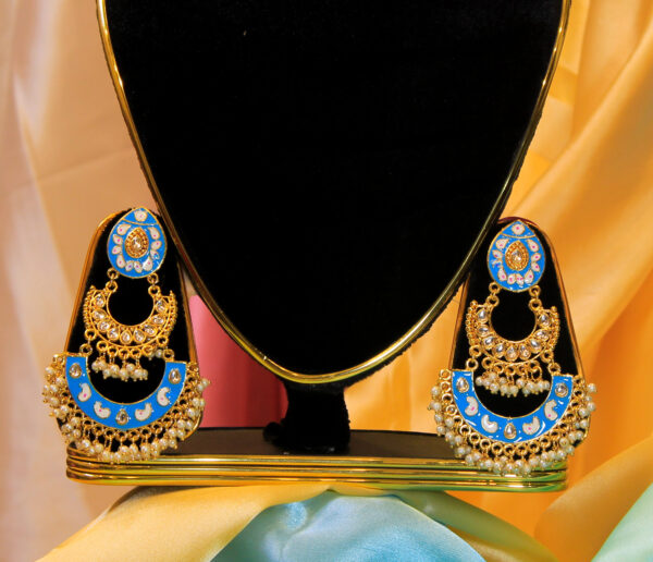 Meenakari Chandbali Earring - Image 2