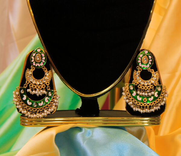 Meenakari Chandbali Earring